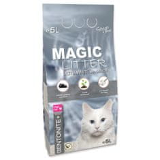Magic cat Magic Litter Bentonit Ultra White z ogljikom 5L/4,4kg