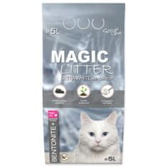 Magic cat Magic Litter Bentonit Ultra White z ogljikom 5L/4,4kg