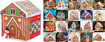 EuroGraphics Sestavljanka v pločevinasti škatli Hiška iz medenjakov 550 kosov