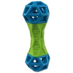 Dog Fantasy Igrača za pse Fantasy Bone z geometrijskimi vzorci piskajoča zeleno-modra 18x5,8x5,8cm