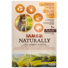 IAMS Naturally Adult piščanec in jagnjetina v omaki 85g