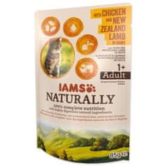 IAMS Naturally Adult piščanec in jagnjetina v omaki 85g