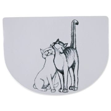 Trixie Podloga za skledo bela 40x30cm