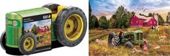 EuroGraphics Sestavljanka v pločevinasti škatli Stari traktor 550 kosov