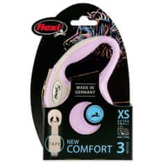 Flexi Povodec New Comfort Tape XS roza 3m