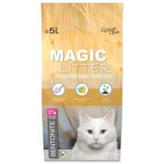 Magic cat Magic Litter Bentonit Ultra White Baby Powder 5L/4,4kg