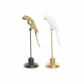DKD Home Decor Dekorativna figura DKD Home Decor Papiga iz smole (2 kosa) (8,6 x 9,6 x 27,5 cm)