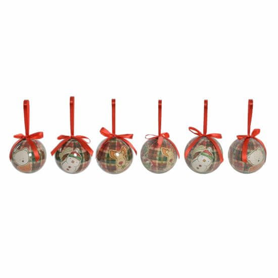 La Maison Božični okrasek DKD Home Decor PVC severni jelen (7,5 x 7,5 x 7,5 cm) (14 kosov)