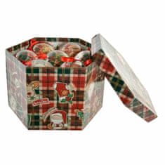 La Maison Božični okrasek DKD Home Decor PVC severni jelen (7,5 x 7,5 x 7,5 cm) (14 kosov)