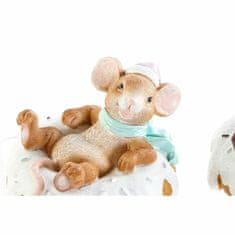 DKD Home Decor Dekorativna figura DKD Home Decor Resin Mouse (2 kosa) (11,5 x 11 x 8 cm)