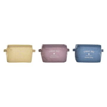 DKD Home Decor Košarica DKD Home Decor Canvas Modern (20 x 16 x 15 cm) (3 enote)