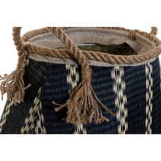 DKD Home Decor Košara DKD Home Decor Black Natural Wood 31 x 31 x 28 cm (2 enoti)