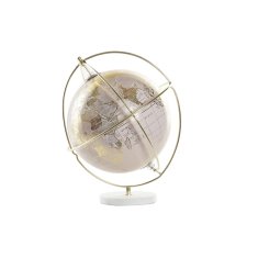 DKD Home Decor Globus DKD Home Decor Pink Golden Metal Marble (22 x 22 x 25 cm)