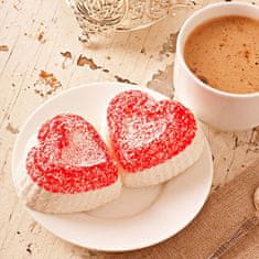 bewello silikonski model za peko - srce - 6 kosv