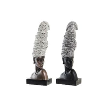 DKD Home Decor Dekorativna figura DKD Home Decor Resin Afričanka (15,5 x 13,5 x 42 cm) (2 enoti)