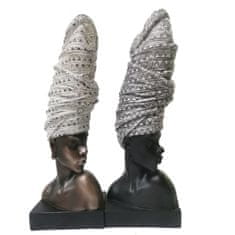 DKD Home Decor Dekorativna figura DKD Home Decor Resin Afričanka (15,5 x 13,5 x 42 cm) (2 enoti)