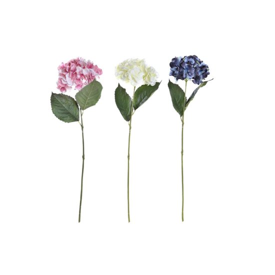 DKD Home Decor Dekorativni cvet DKD Home Decor Hortenzija Tkanina PE (25 x 15 x 68 cm) (3 enote)