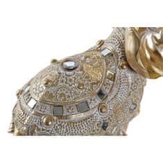 DKD Home Decor Dekorativna figura DKD Home Decor Zrcalo Slon Zlata smola (2 enoti) (28 x 13 x 29 cm)