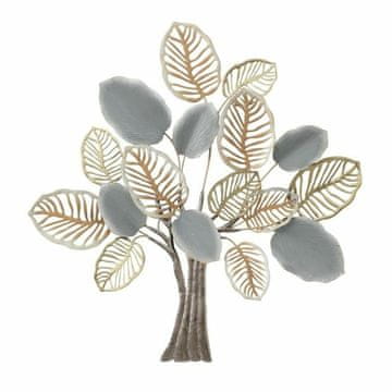 DKD Home Decor Stenska dekoracija DKD Home Decor Tree Metal Multicolor Modern (96 x 7,6 x 100 cm)
