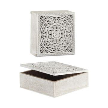 Gift Decor Dekorativna škatla Les 18 x 6,5 x 18 cm