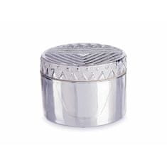 Gift Decor Škatlica za nakit 13,5 x 9,5 x 13,5 cm keramika srebro