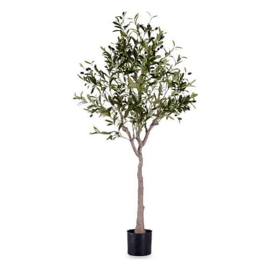 BigBuy Dekorativna rastlina 73 x 120 x 73 cm Oljčno drevo Zelena plastika