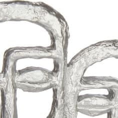Gift Decor Dekorativna figura Obraz srebrni poliresin (27 x 32,5 x 10,5 cm)