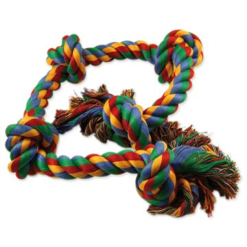 Dog Fantasy Igrača pes Fantasy bombažni vozel barvni 5 kite 95cm