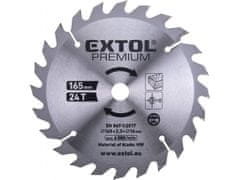 Extol Premium Žagin list z rezili SK, 165x2,3x16mm, 24T