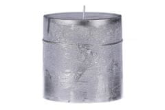 Autronic božična sveča, srebrna barva. 453g vosek SVW1272-STRIBRNA