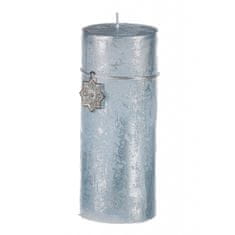 Autronic božična sveča, Svetlo modra barva. 367g vosek. SVW1291-SVMODRA