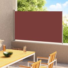 shumee Zložljiva stranska tenda za teraso 200x300 cm rjava