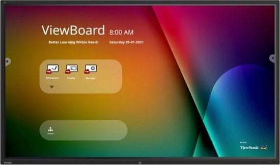 Viewsonic ViewBoard IFP9850-4 interaktivni zaslon, 4K, LED LCD, na dotik, 248,9 cm (98")