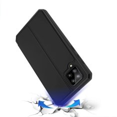HURTEL Etui ovitek Skin Pro Bookcase Skin X za Samsung Galaxy A42 5G črn