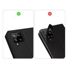 HURTEL Etui ovitek Skin Pro Bookcase Skin X za Samsung Galaxy A42 5G črn