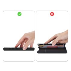 HURTEL Etui ovitek Skin Pro Bookcase Skin X za Samsung Galaxy A42 5G črn