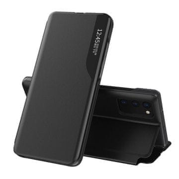 HURTEL Etui ovitek View Case iz eko usnja za Samsung Galaxy A02s EU črn