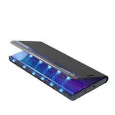 HURTEL Etui ovitek Sleep Case iz eko usnja za Samsung Galaxy A02s EU črn