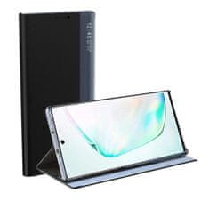 HURTEL Etui ovitek Sleep Case iz eko usnja za Samsung Galaxy A02s EU črn