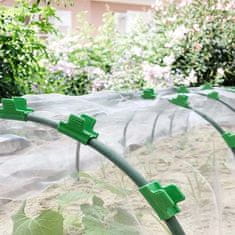 Netscroll 30-delni komplet pritrdilnih sponk za varno pritrjevanje folije, kopren, ponjav in mrež - vremensko odporen, večnamenski, močan oprijem za uporabo v vrtu in domu, zaščita pred vetrom, Buckles