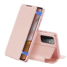 HURTEL Etui ovitek Skin Pro Bookcase Skin X za Samsung Galaxy A72 4G roza