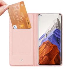 HURTEL Etui ovitek Skin Pro Bookcase za Xiaomi Redmi Note 9T 5G roza