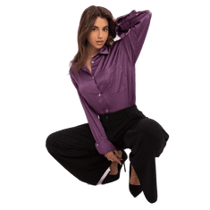 FANCY Ženska srajca z žepom vijolična FA-KS-9245.29X_407279 S-M
