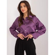 FANCY Ženska srajca z žepom vijolična FA-KS-9245.29X_407279 S-M