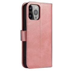 HURTEL Magnetni etui ovitek s stojalom za iPhone 13 mini roza