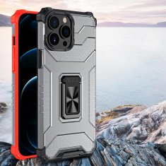 HURTEL Etui ovitek Crystal Ring Armor za iPhone 12 mini črn