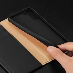HURTEL Etui ovitek Genuine Leather za Samsung Galaxy S22 + črn