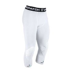 GamePatch Kompresijske 3/4 hlače z zaščito kolen, bele, M
