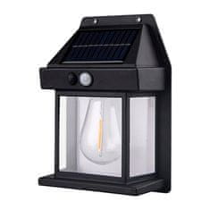 Netscroll Solarna svetilka s senzorjem gibanja, s solarnimi lučmi prihranite pri strošku elektrike, estetska in moderna oblika, osvetlitev dvorišča, vrta, vhoda ali garaže, vodoodporna, 2 kosa, MotionLamp