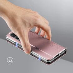 HURTEL Etui ovitek Bril Wallet Flip Leather za Samsung Galaxy Z Fold5 5G roza